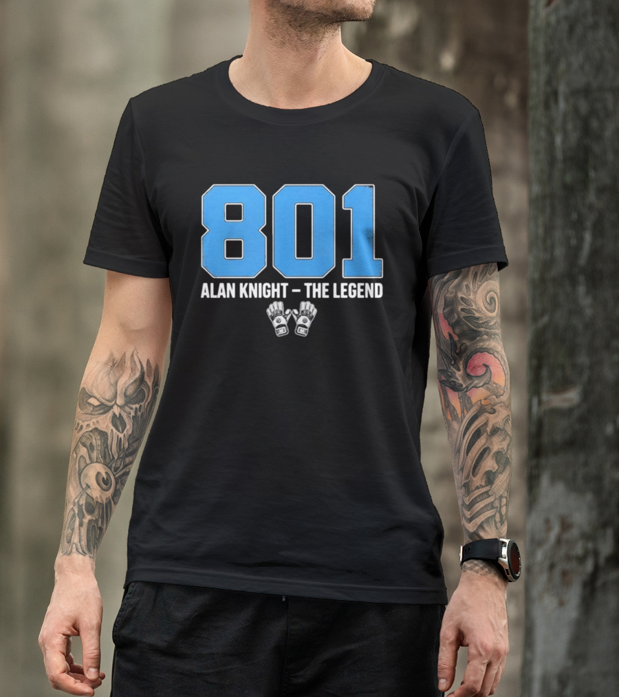 801 Alan Knight The Legend With Iconic Goalie Gloves T-Shirt