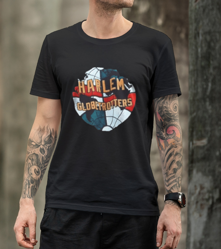 Harlem Globetrotters Basketball Globe T-Shirt