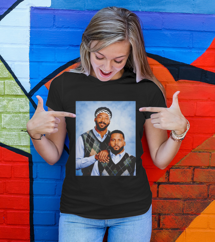 Myles Garrett Aaron Donald Los Angeles Rams Step Brothers T-Shirt