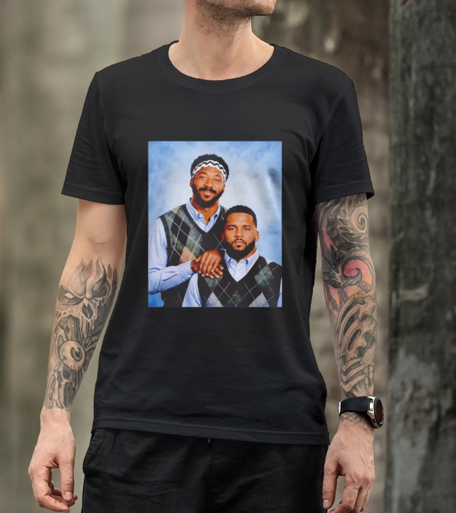 Myles Garrett Aaron Donald Los Angeles Rams Step Brothers T-Shirt