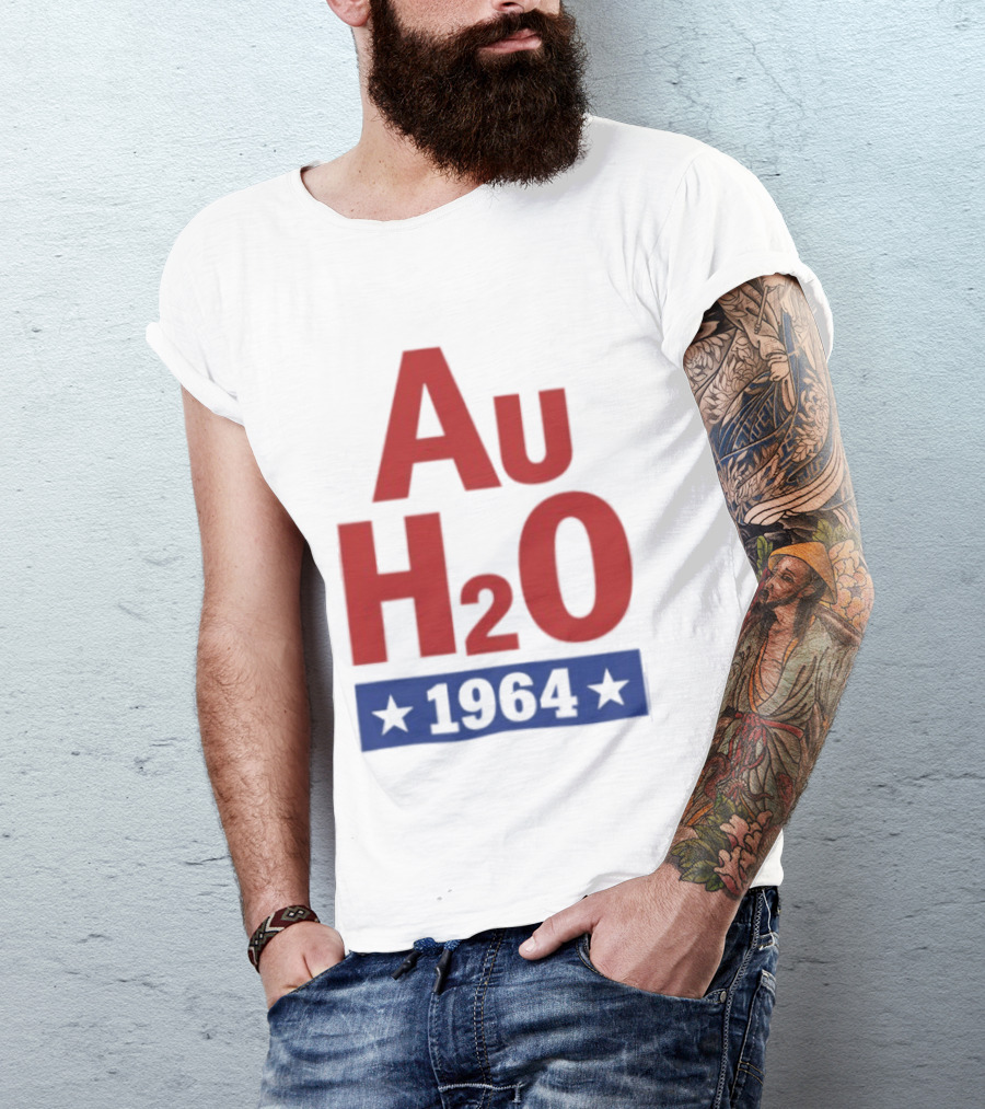 Au H2O 1964 Barry Goldwater Chemistry Political Campaign T-Shirt
