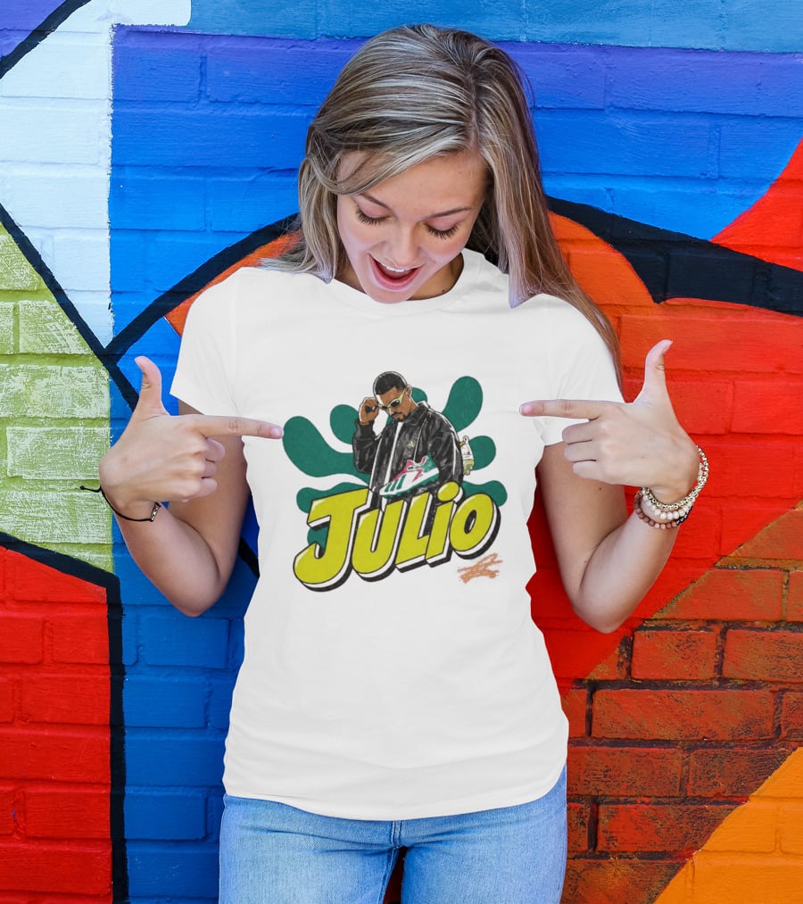 Julio Sneaker Style Hispanic Heritage Mariners T-Shirt