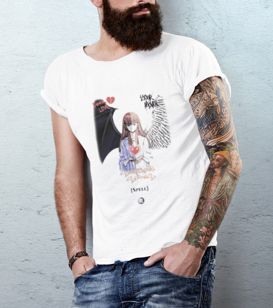 Yu Gi Oh Fuck Love Your Move Switching Sides Spell Dark Angel Heart T-Shirt
