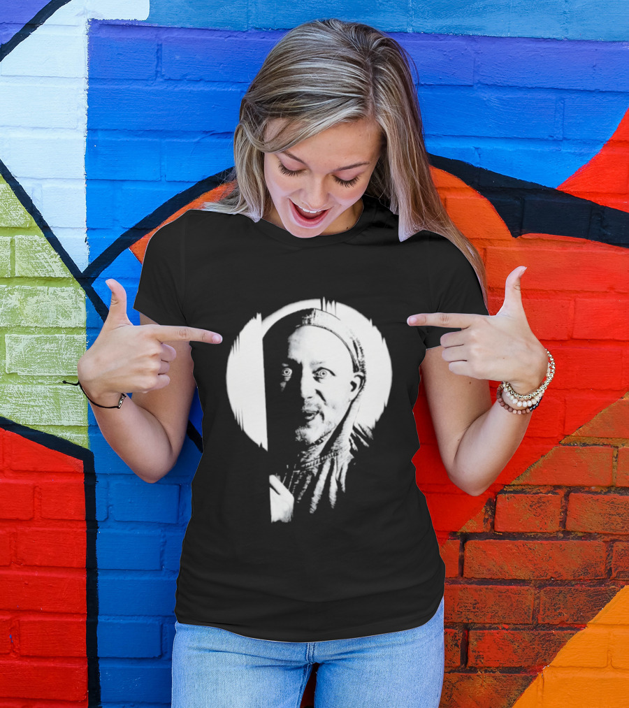 Brian Limond Curious Guy Face Sketch Circle T-Shirt