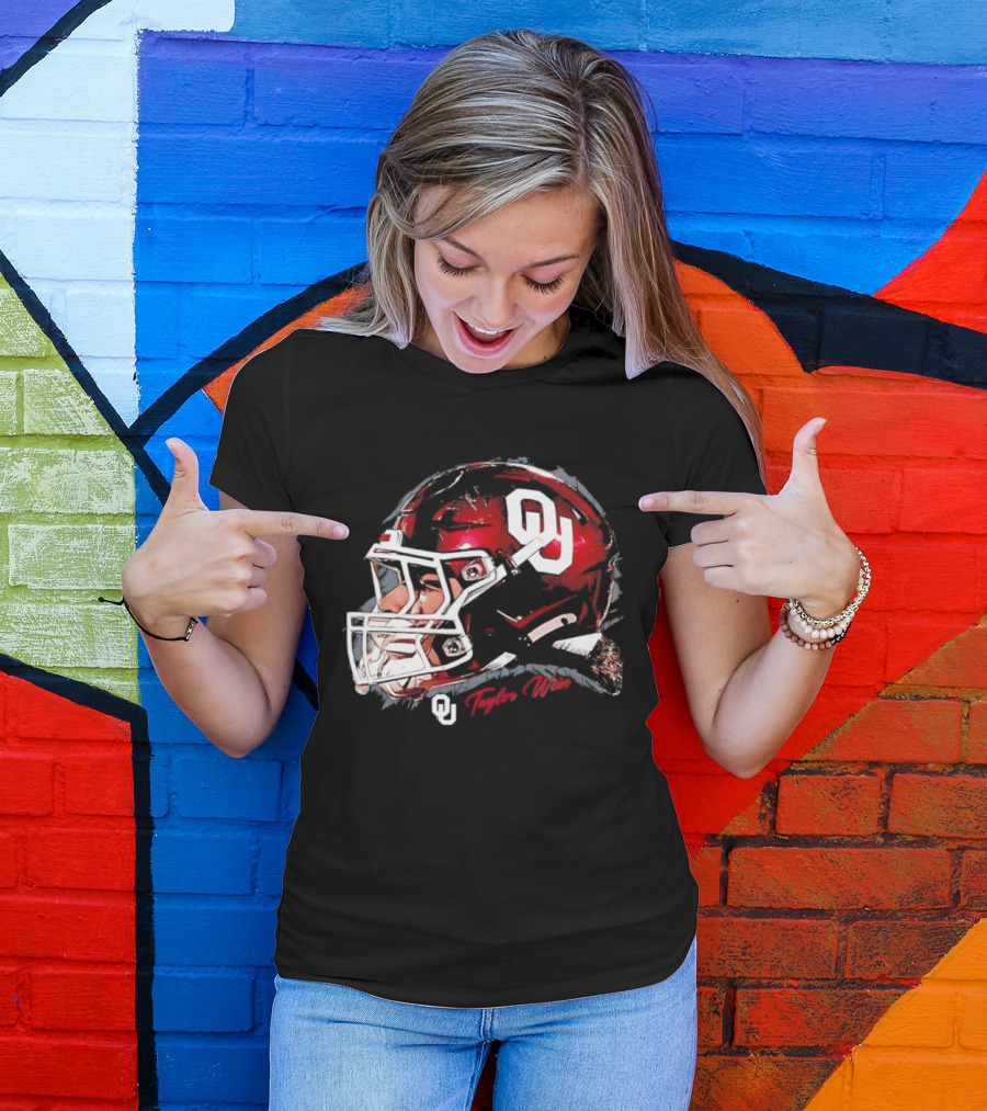 Oklahoma Sooners Football OU Helmet Taylor Wein T-Shirt