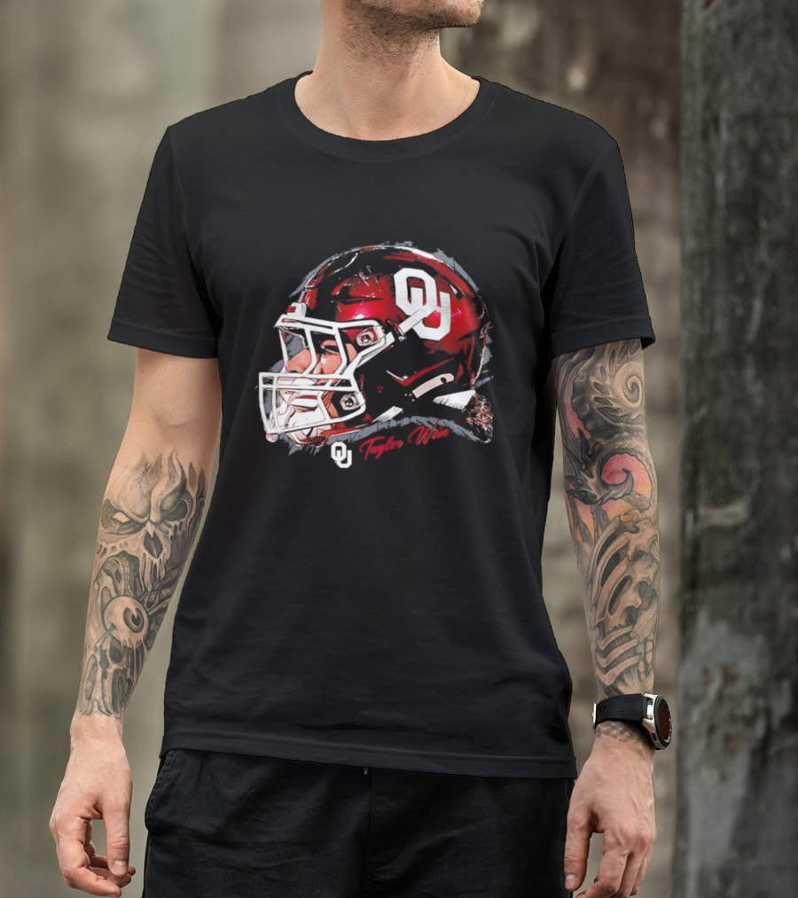 Oklahoma Sooners Football OU Helmet Taylor Wein T-Shirt