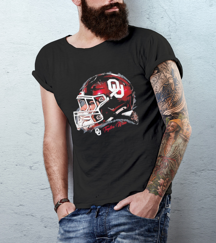 Oklahoma Sooners Football OU Helmet Taylor Wein T-Shirt
