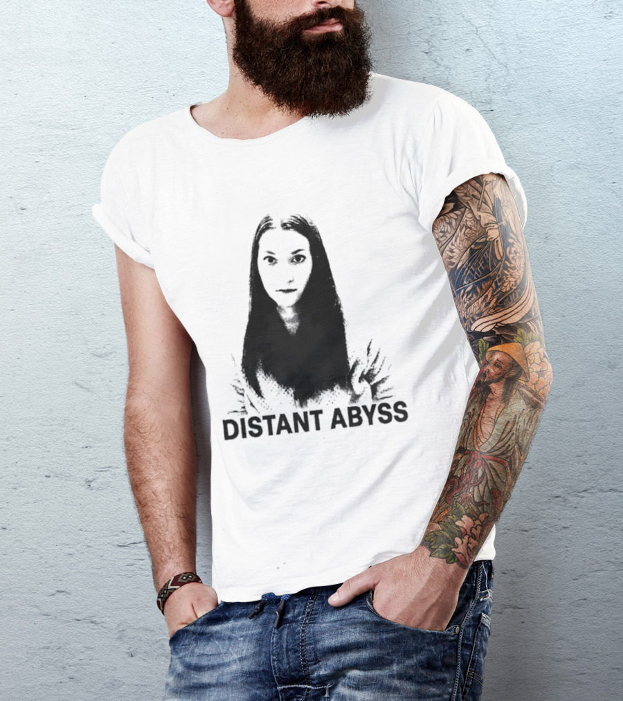 Distant Abyss Gothic Dark Aesthetic Minimalist T-Shirt