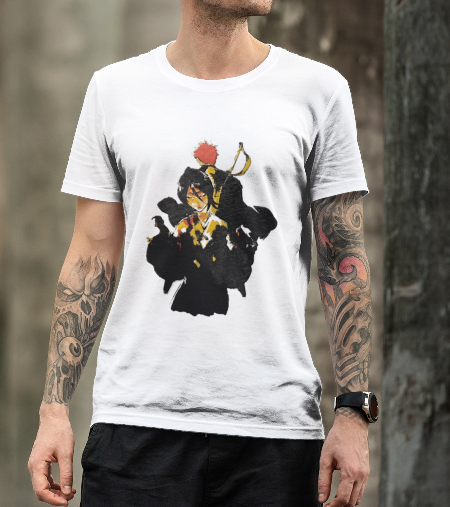 Rukia Kuchiki And Ichigo Kurosaki Spirit Battle Bleach Anime Fan Favorite Characters T-Shirt