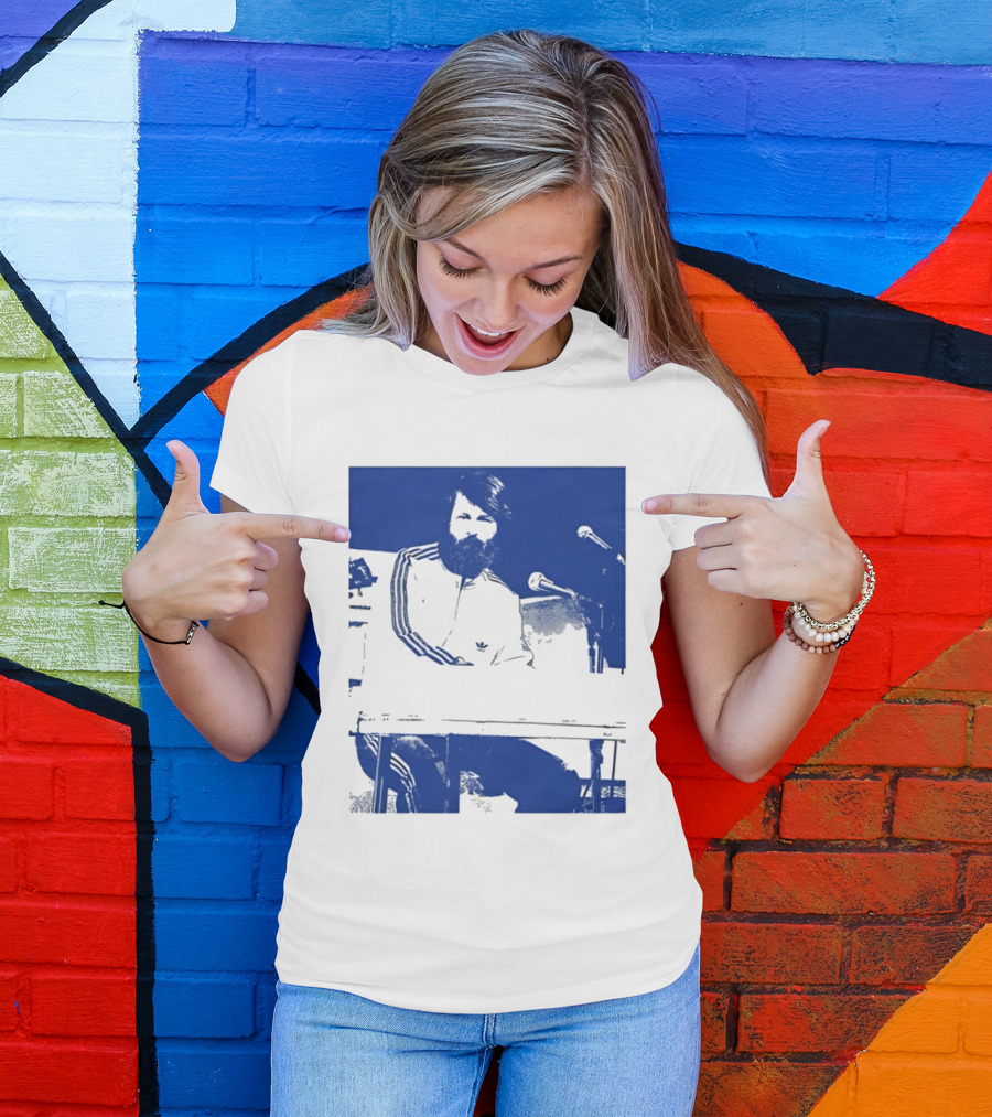 Brian Wilson Piano Microphone Live Performance T-Shirt