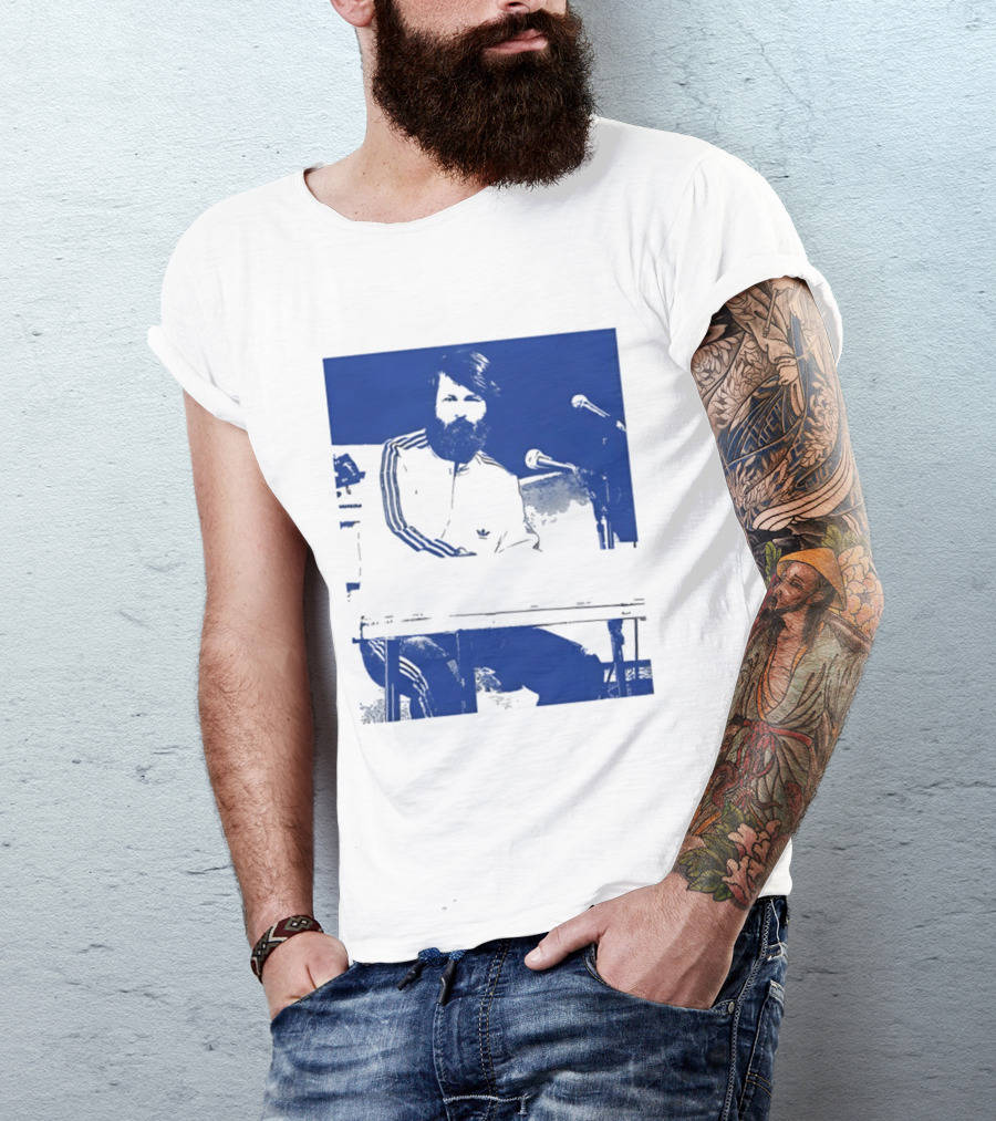 Brian Wilson Piano Microphone Live Performance T-Shirt
