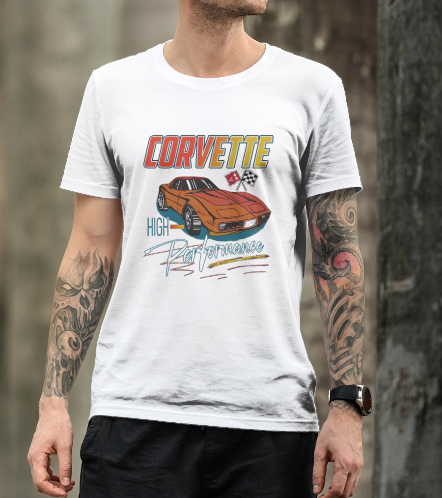 Corvette High Performance Racing Car T-Shirt