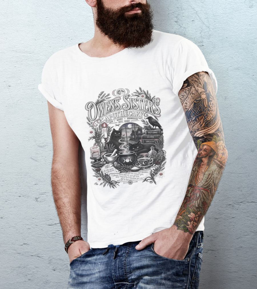 Owens Sister's Apothecary Est 1995 Candles And Herbs T-Shirt