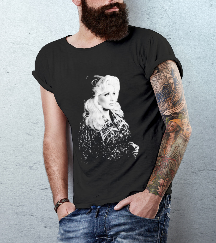 Glamorous Dolly Parton Vintage Style Image T-Shirt
