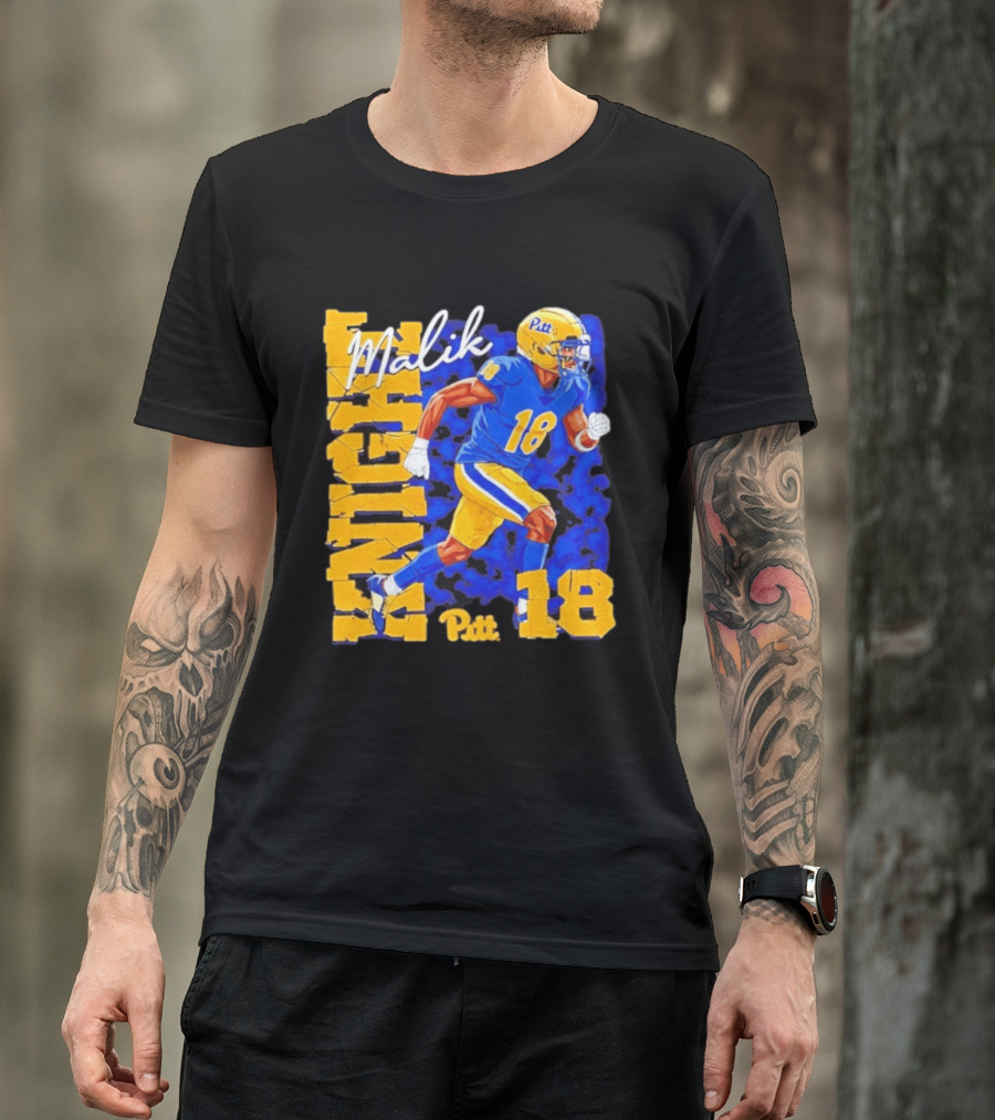 Malik Knight 18 Pitt Panthers Football Player T-Shirt