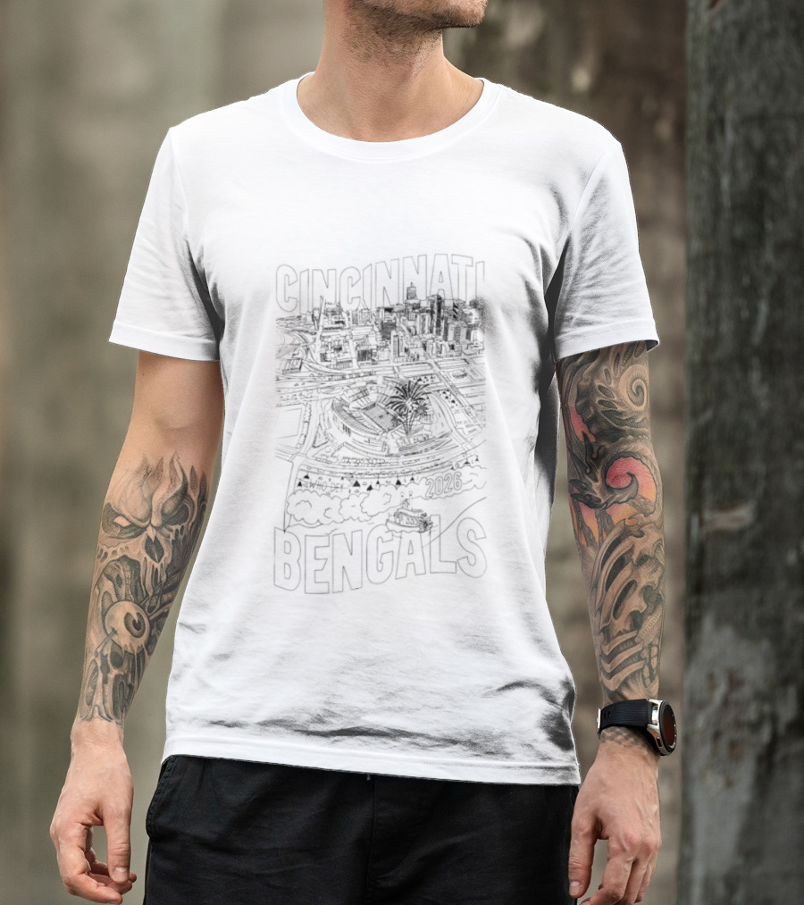 Cincinnati Bengals 2026 Open In Orange Stadium T-Shirt