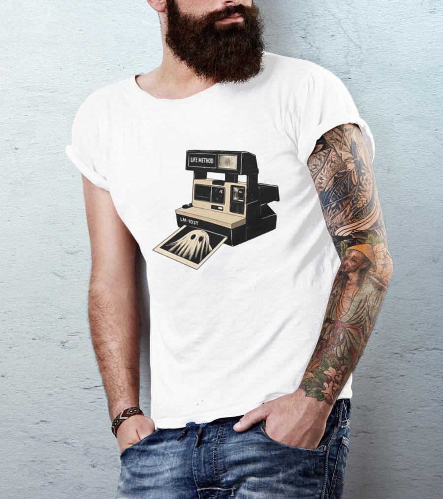 Life Method LM103T Ghost Polaroid Camera Instant Photography Film T-Shirt