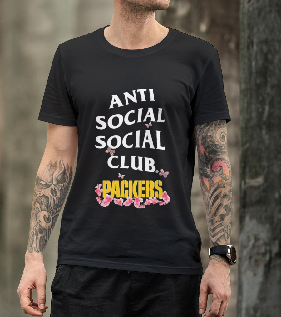 Anti Social Social Club Packers Blossom Pink Butterflies T-Shirt