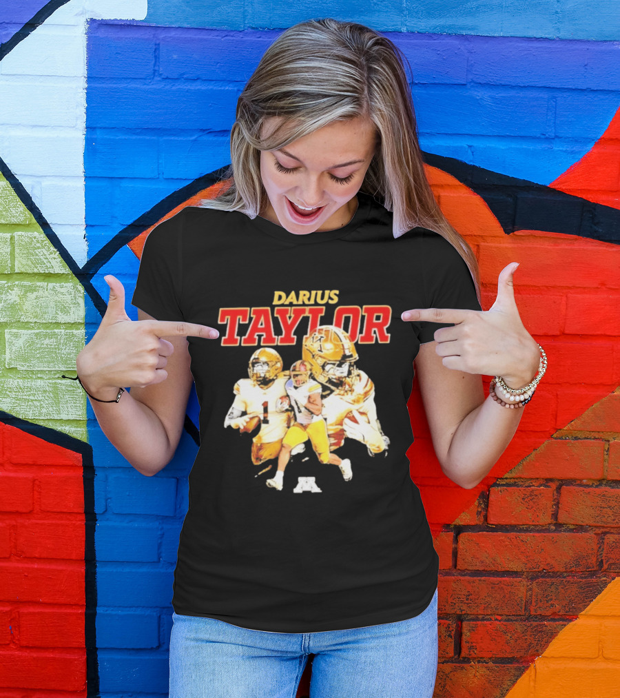 Darius Taylor Minnesota Golden Gophers Football Collage T-Shirt