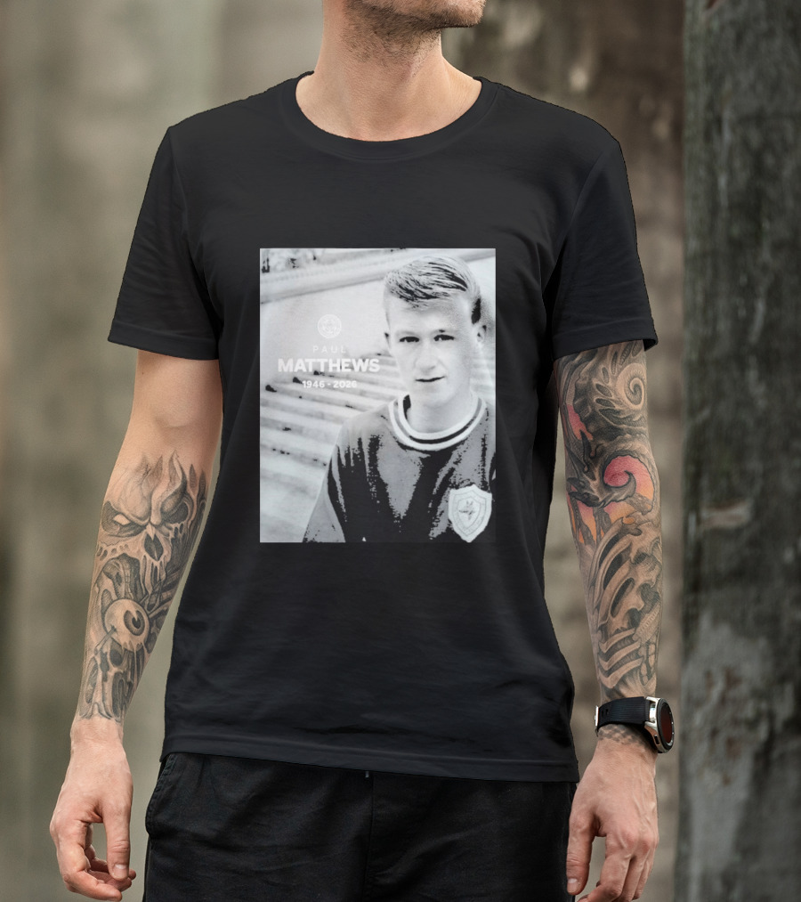 Paul Matthews 1946 2026 Memoriam Soccer Emblem Rugby T-Shirt