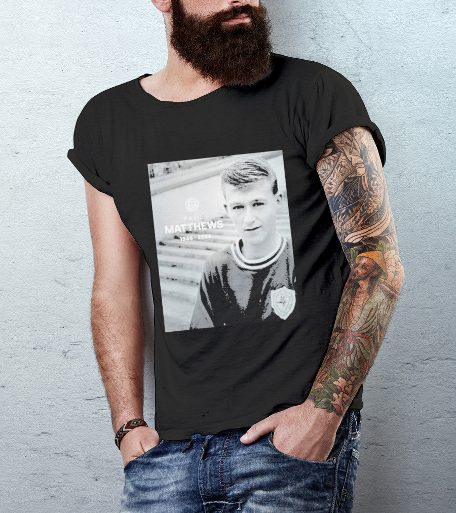 Paul Matthews 1946 2026 Memoriam Soccer Emblem Rugby T-Shirt