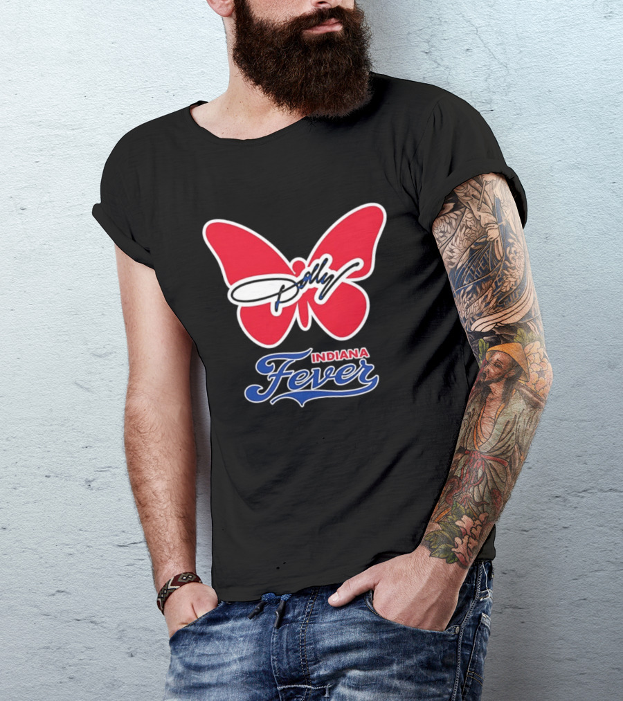 Indiana Fever Women's Basketball Dolly Parton Butterfly Collaboration T-Shirt
