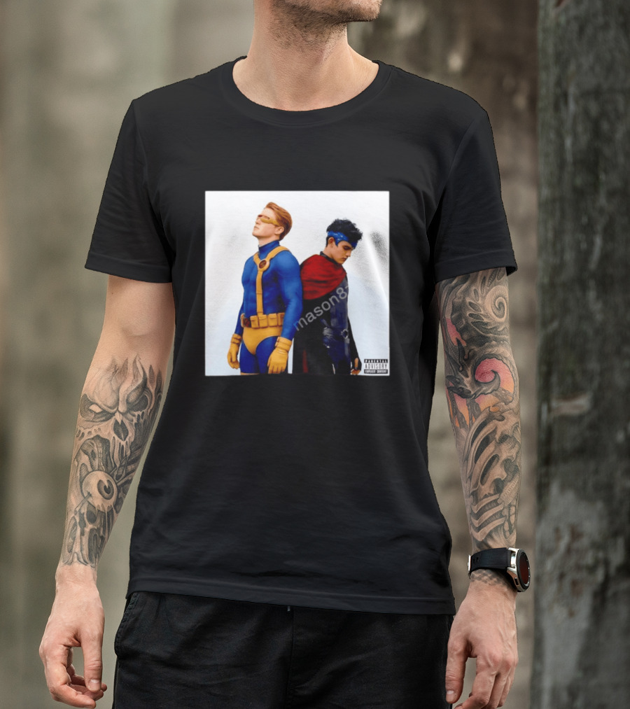 Cyclops And Wiccan Heartstopper X Men Comic Collaboration T-Shirt