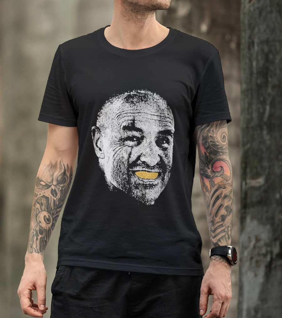 John Locke Lost TV Show Orange Peel Smile Face T-Shirt