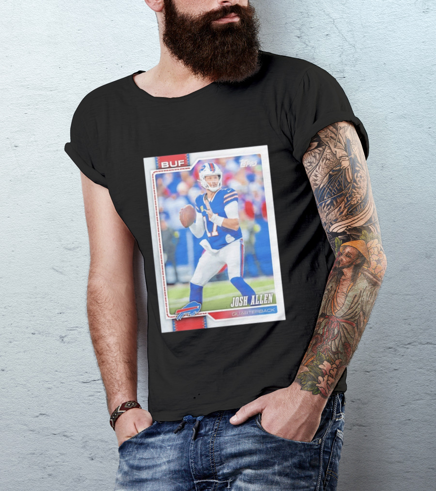 Buffalo Bills Josh Allen Quarterback Topps 2026 T-Shirt