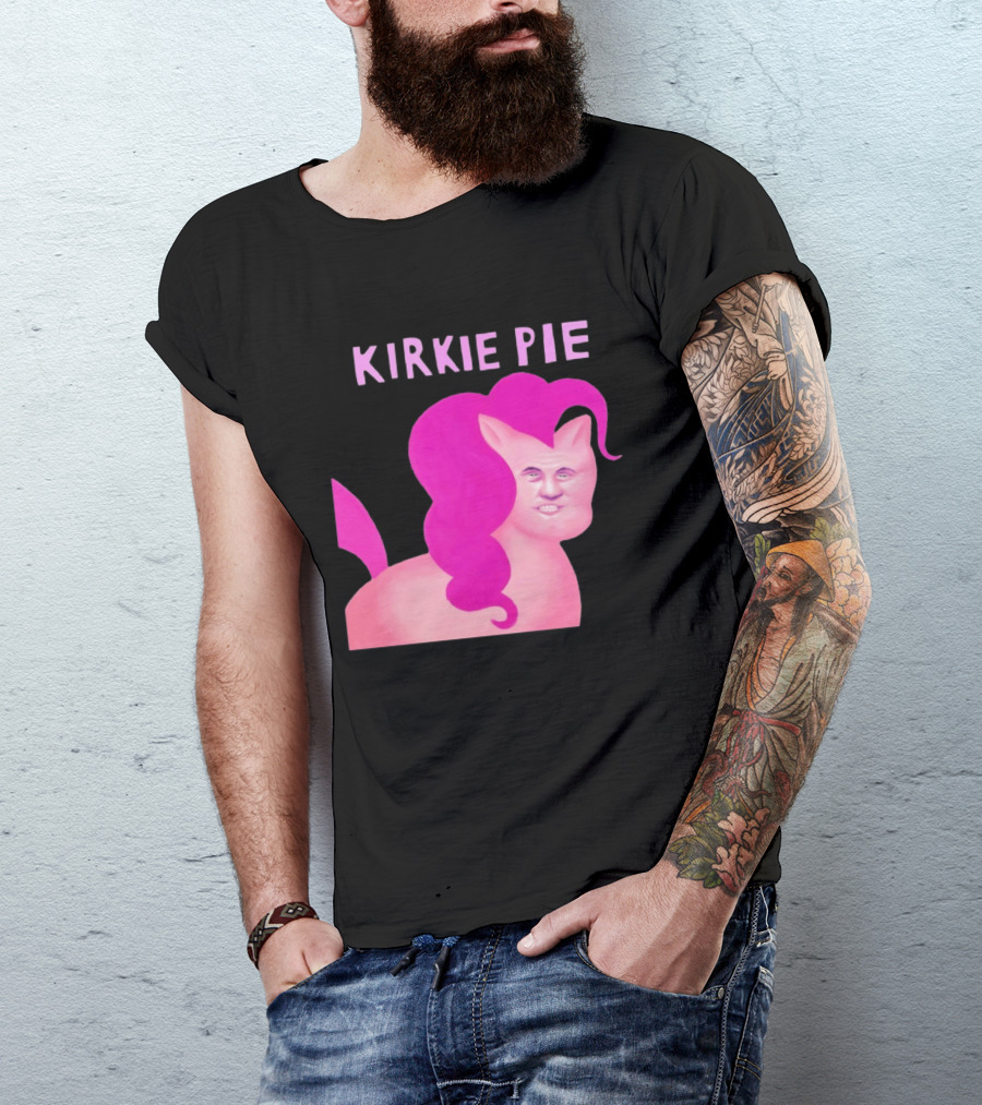 Kirkie Pie Pink Pony Cartoon Face T-Shirt