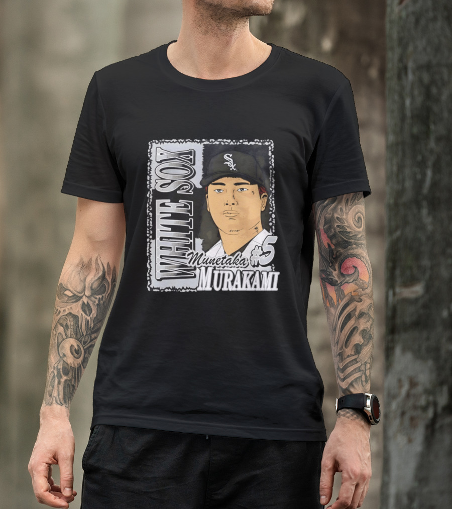 Munetaka Murakami #5 White Sox Baseball T-Shirt