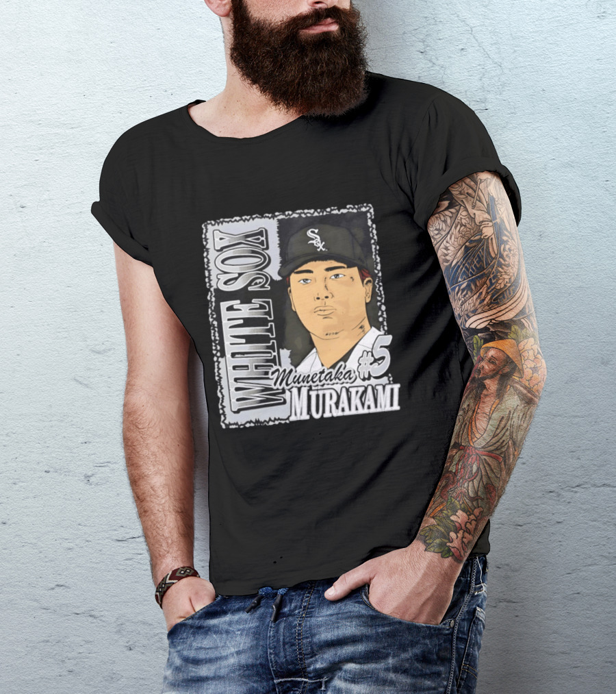 Munetaka Murakami #5 White Sox Baseball T-Shirt