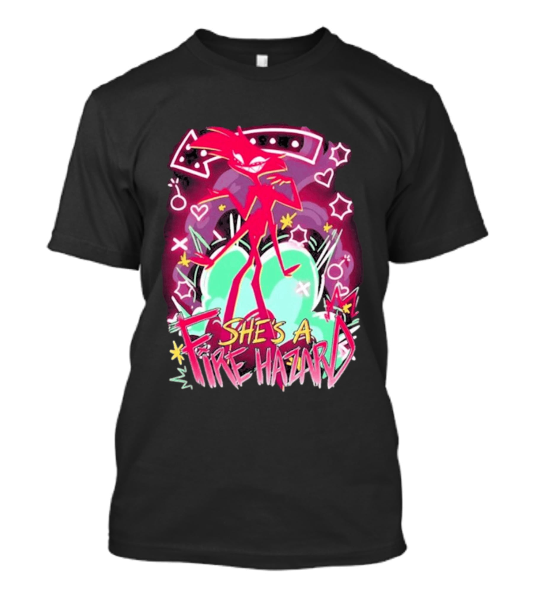 Hazbin Angel Dust She's A Fire Hazard T-Shirt