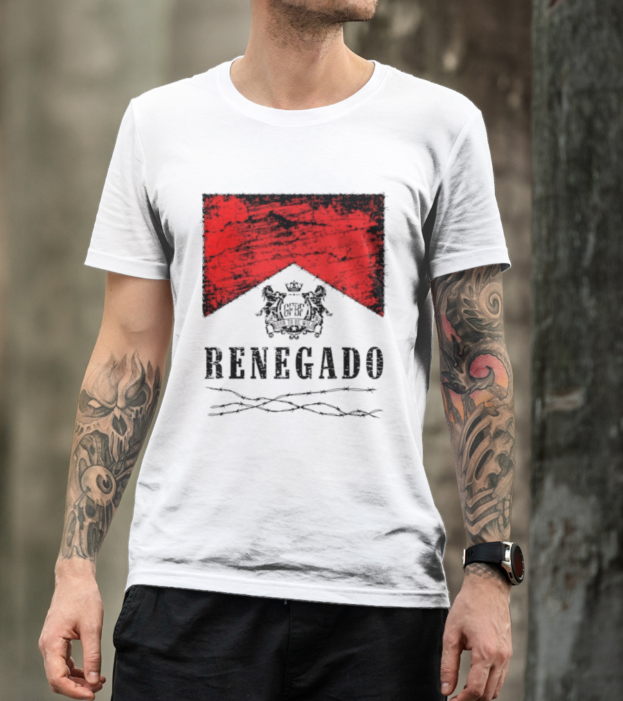 Renegado Born To Be Wild Red Crest Gothic T-Shirt