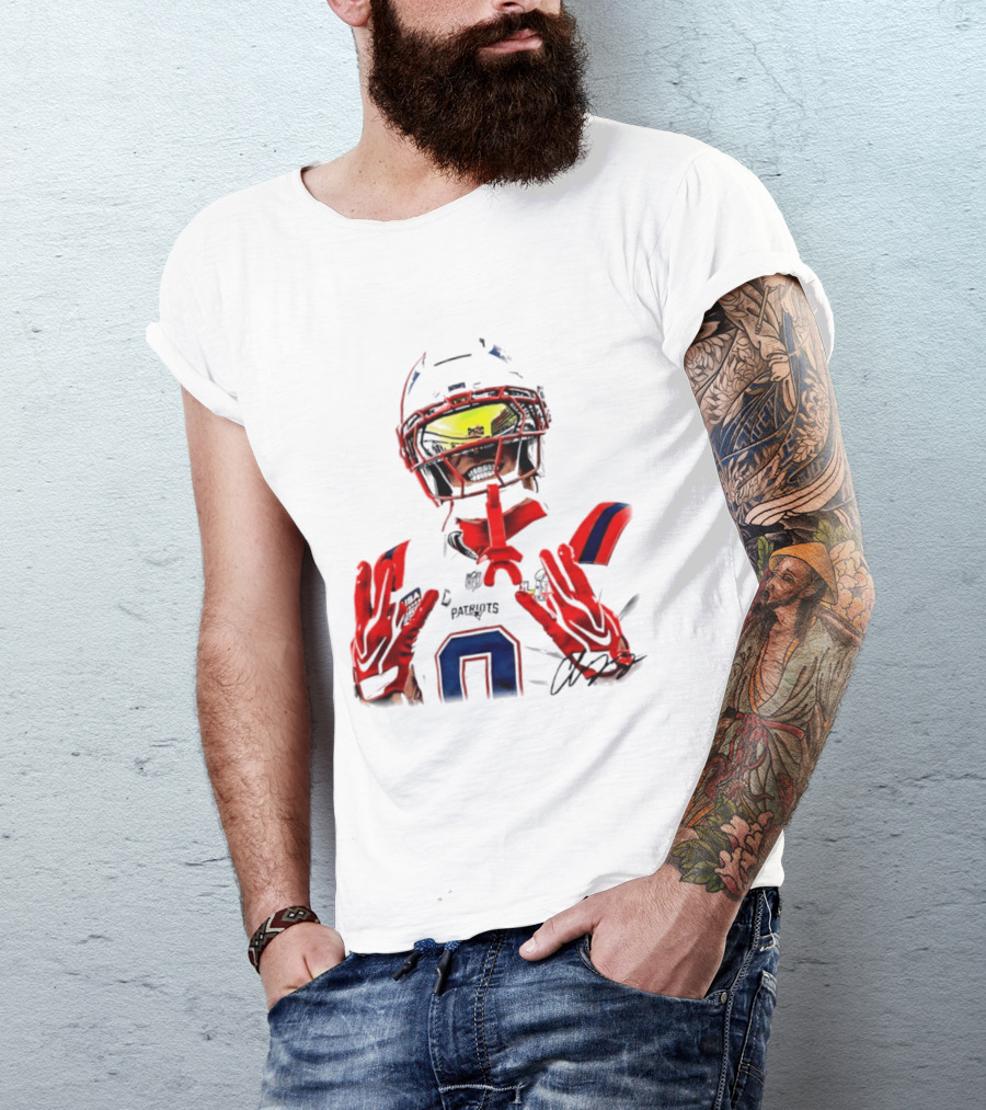 New England Patriots Christian Gonzalez Gonzo Player Number 6 T-Shirt