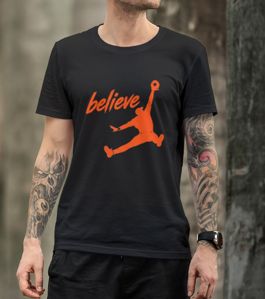 Believe Orioles Air Cowser Jump T-Shirt