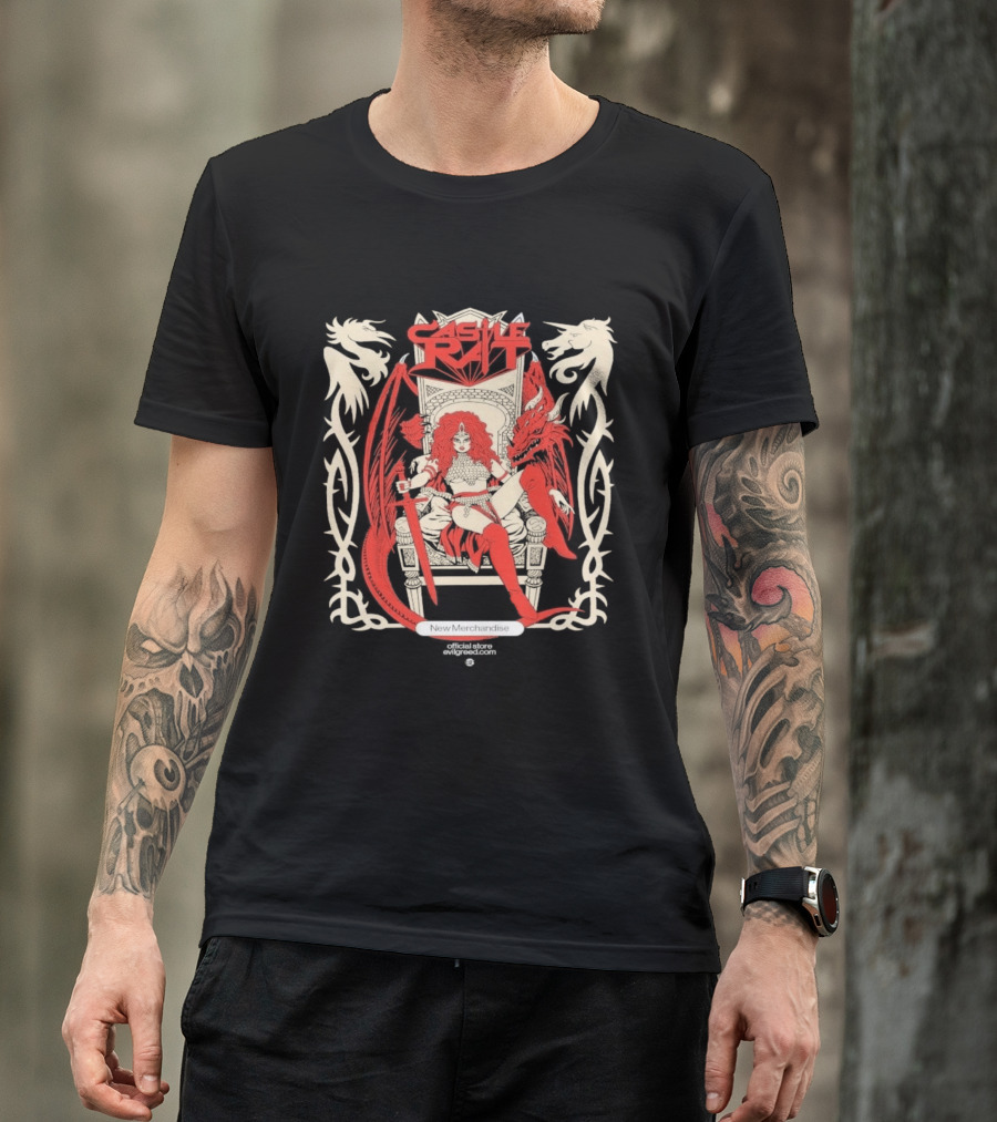 Castle Rat Red Dragon Throne Evilgreed Com New Merchandise Store T-Shirt