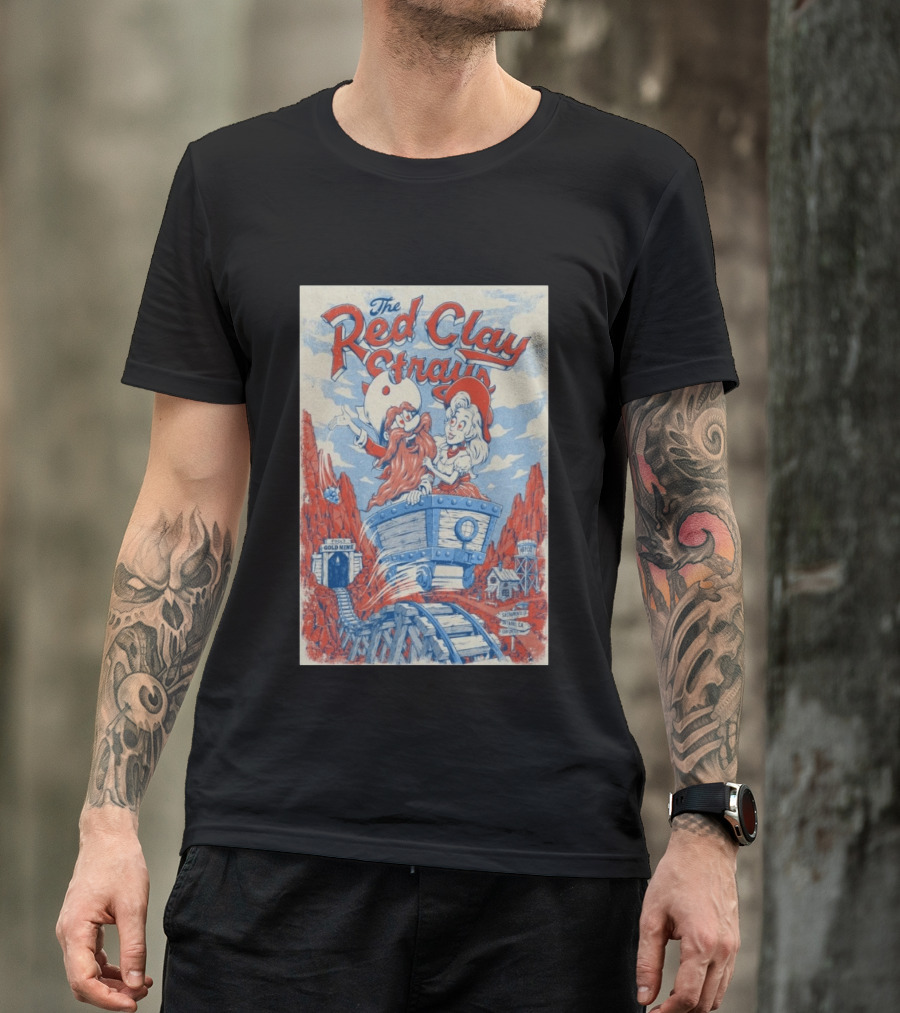 The Red Clay Strays Sacramento Golden 1 Center Sep 11 2026 Gold Mine Limited T-Shirt