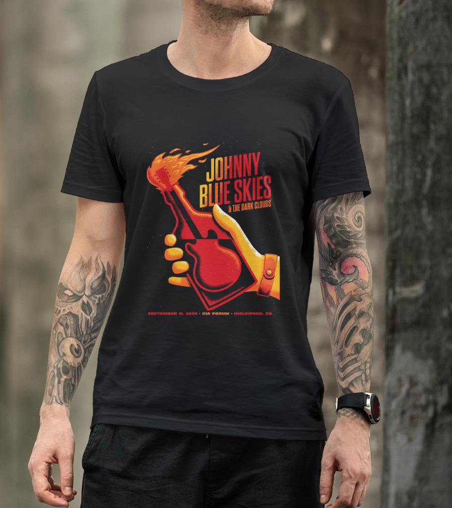Johnny Blue Skies Inglewood CA 2026 The Dark Shadows Live At Kia Forum September 11 T-Shirt