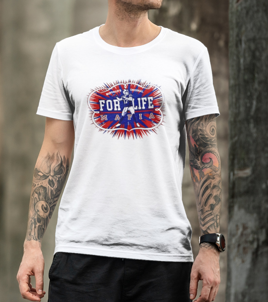 Buffalo Mafia For Life 17 Josh Allen T-Shirt