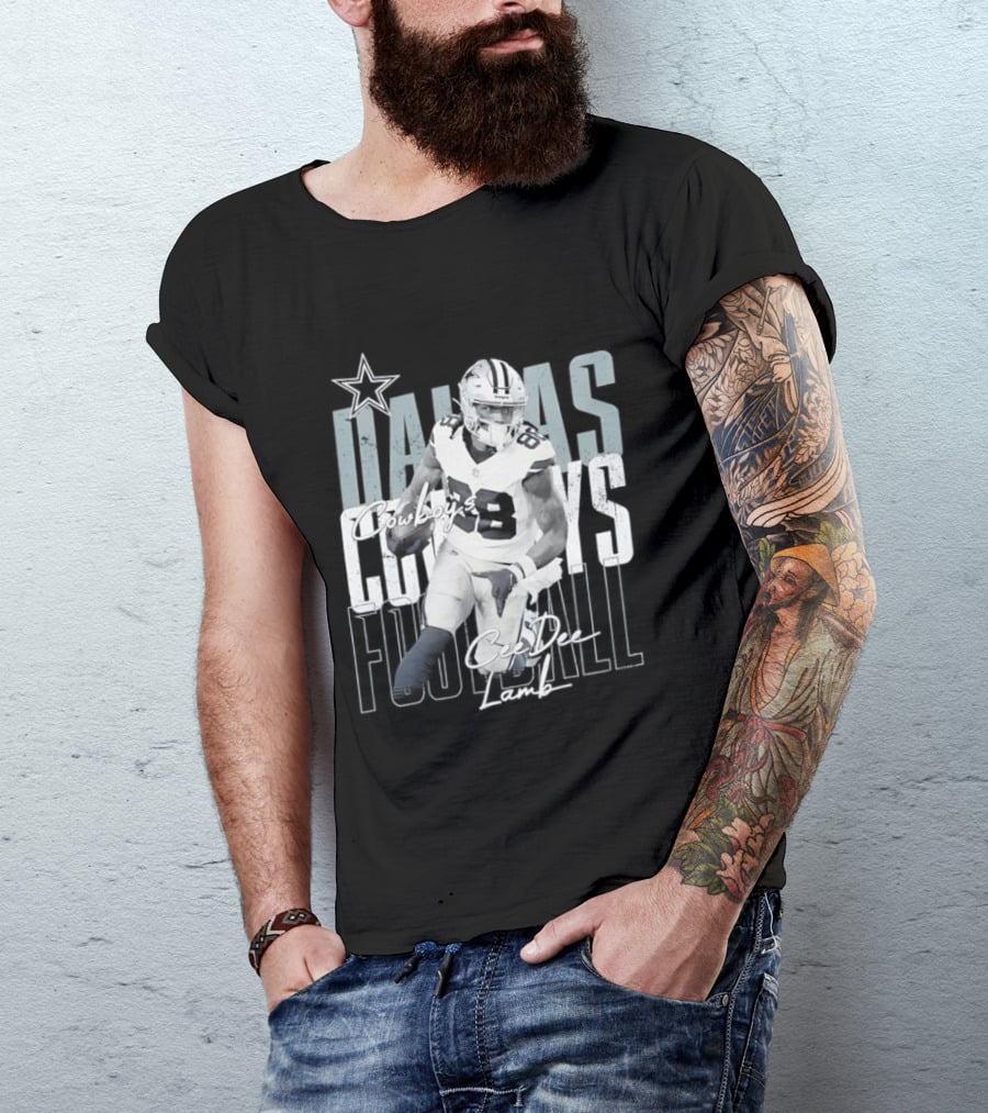 Dallas Cowboys Football CeeDee Lamb Legendary Player Card T-Shirt