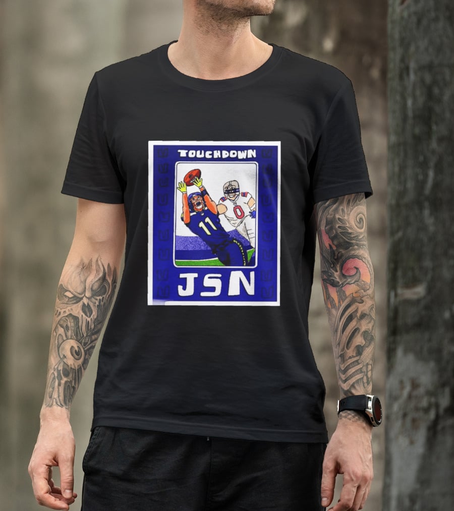 Touchdown JSN Jackson Smith Njigba Seattle Football Catch 11 T-Shirt