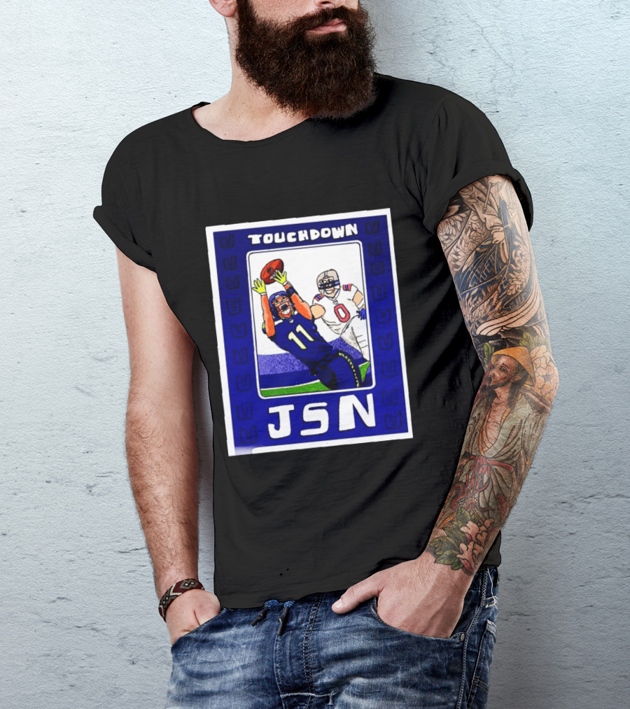 Touchdown JSN Jackson Smith Njigba Seattle Football Catch 11 T-Shirt