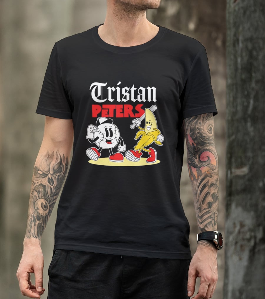 Tristan Peters Chicago White Sox Baseball Banana Cartoon Characters T-Shirt