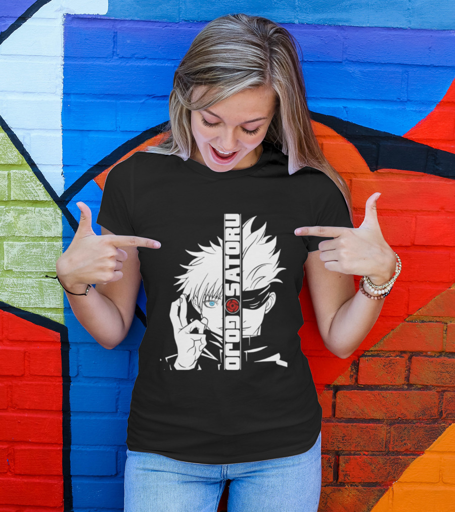 Satoru Gojo Mirror Six Eyes Limitless Jujutsu Kaisen Anime Fan T-Shirt
