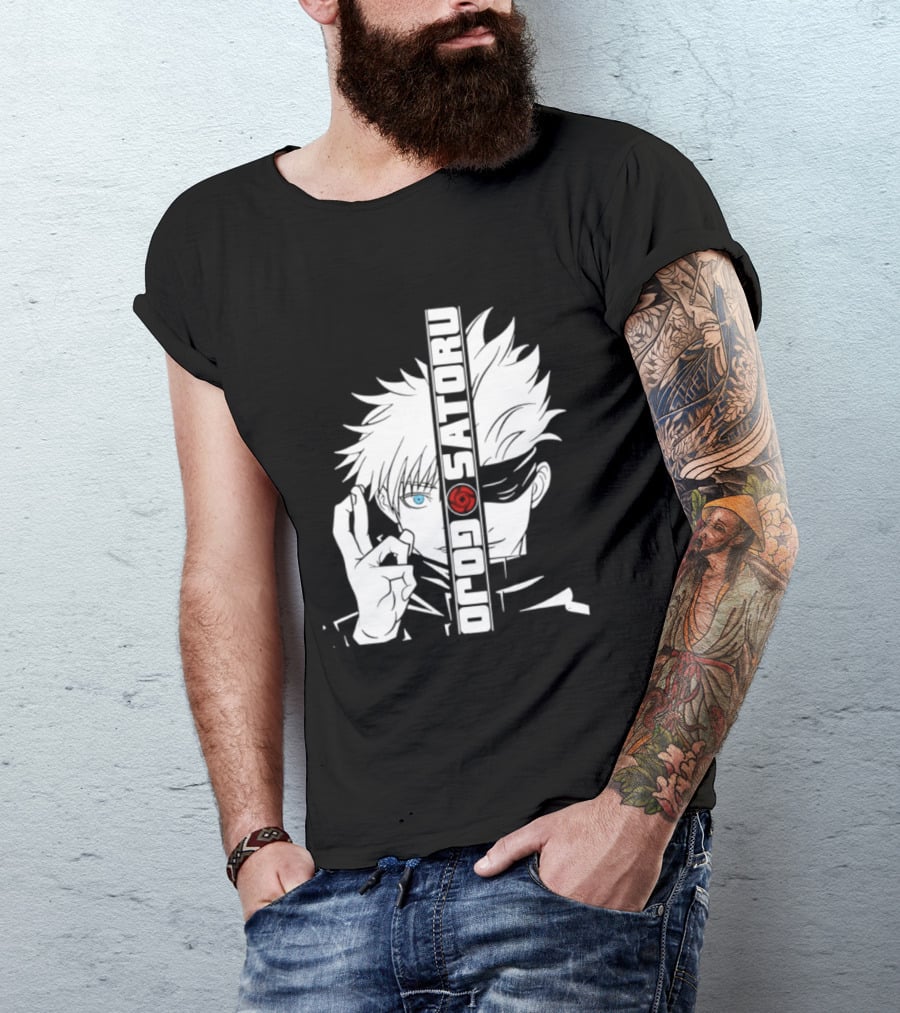 Satoru Gojo Mirror Six Eyes Limitless Jujutsu Kaisen Anime Fan T-Shirt