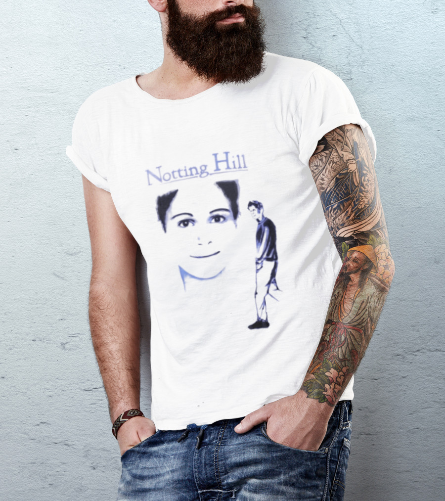 Notting Hill Tom Bateman Blue Art Conceptual T-Shirt