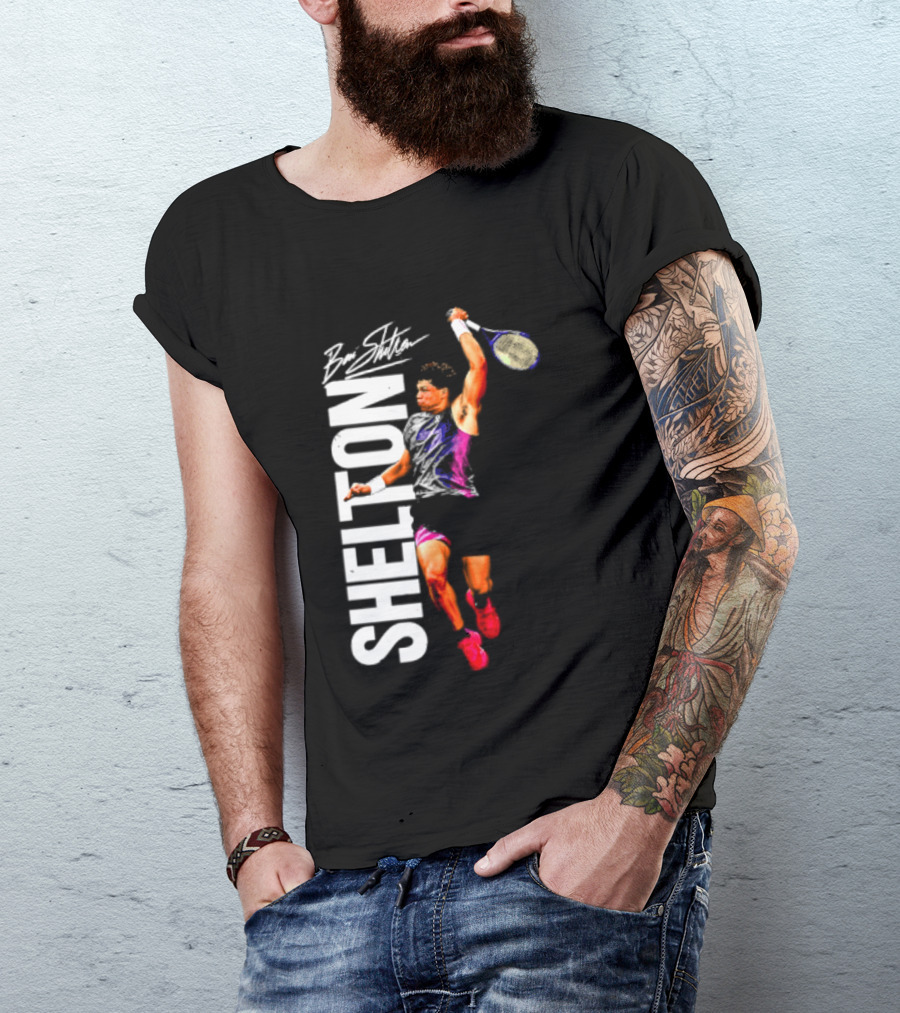 Ben Shelton Tennis Player Signature Art 2026 T-Shirt