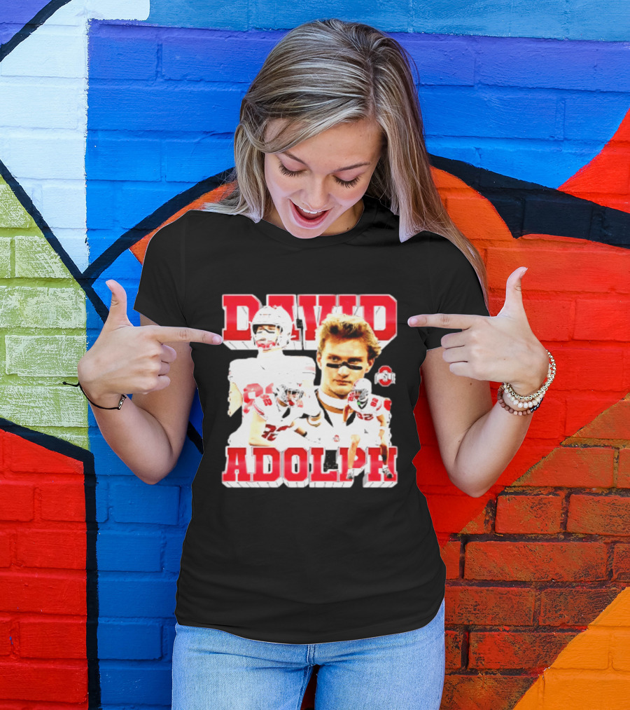 David Adolph 82 Ohio State Buckeyes NCAA Player Highlights T-Shirt