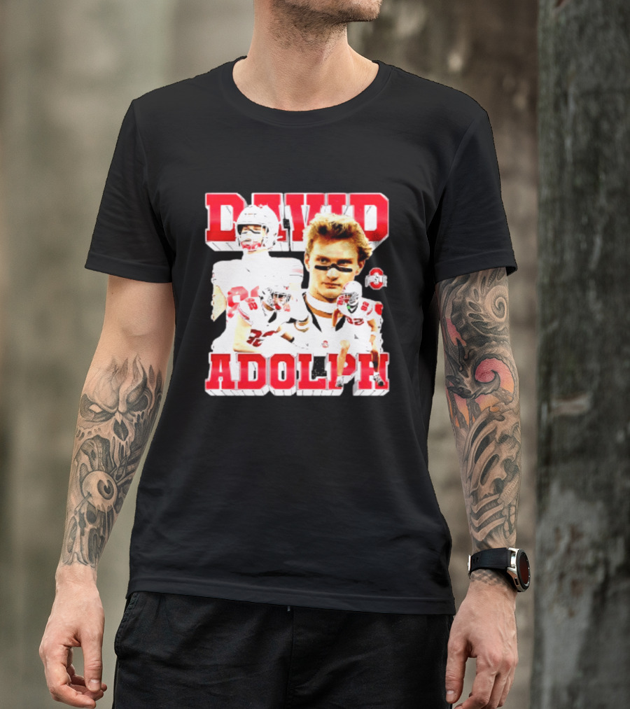 David Adolph 82 Ohio State Buckeyes NCAA Player Highlights T-Shirt